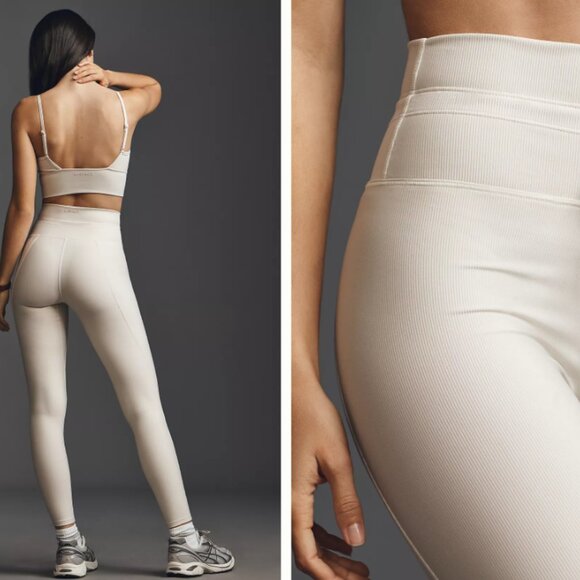 LSPACE Ivory Turner Leggings - Size L - Picture 2 of 4